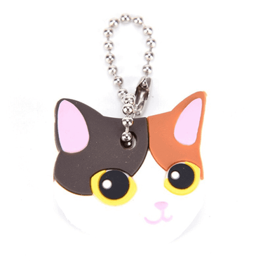 Mini-Kitty Key Cap Cover Keychains KittyNook Calico Cat